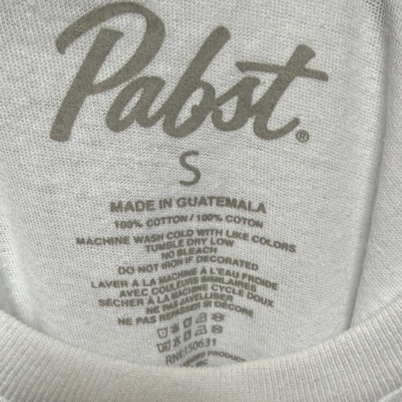 Pabst Blue Ribbon White Graphic Tee - Picture 2 of 6